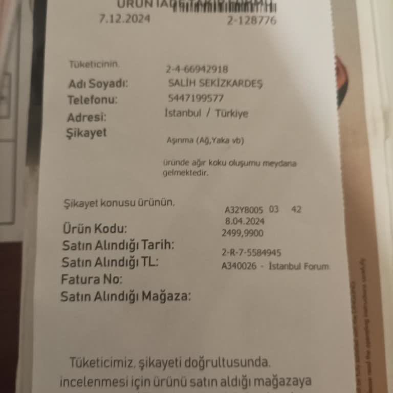 Ayakkabı Kokusu Ve Müşteri Hizmetleri Sorunu