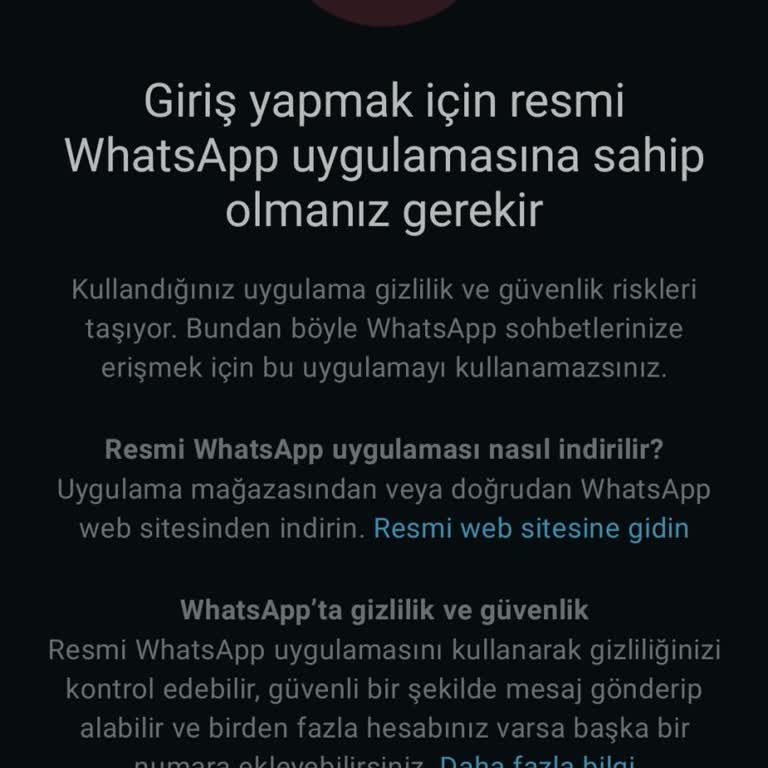 WhatsApp Giriş Sorunu Ve Acil Destek Talebi