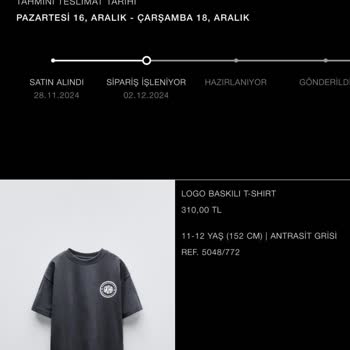Zara'dan Sipariş Ve İade Sorunu