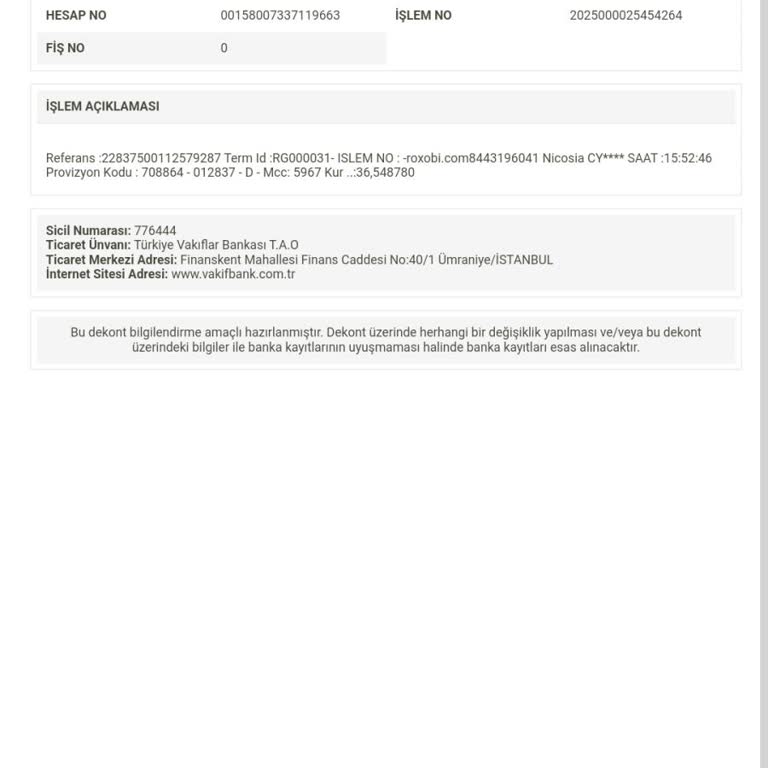 VakıfBank Hesabımdan İzinsiz Para Çekildi