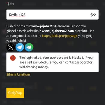 Jojobet Hesabım Bloke Edildi Ve İlgisizlikle Karşılaştım