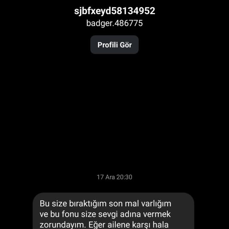 Yanlış Mesaj Ve Hesap Bilgileri Hakkında Şikayet