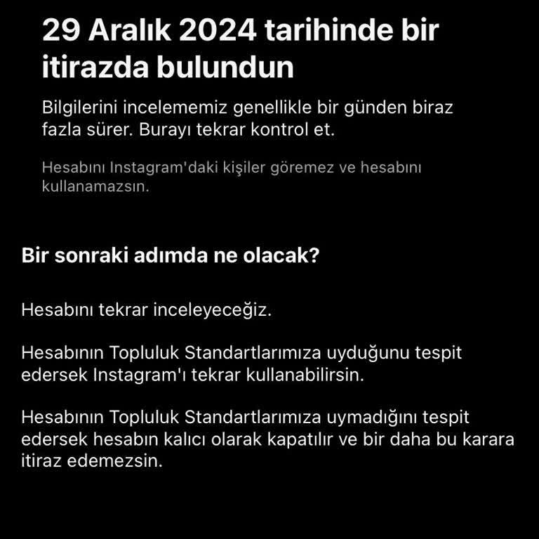 Instagram Hesabım Askıya Alındı: Mağduriyetimin Giderilmesini İstiyorum!