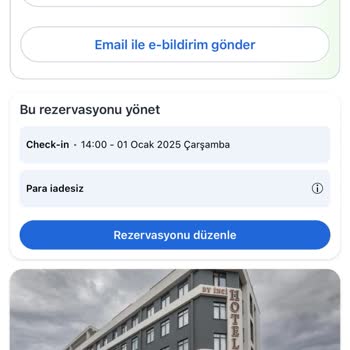 Rezervasyon Tarihi Değişikliği Sorunu
