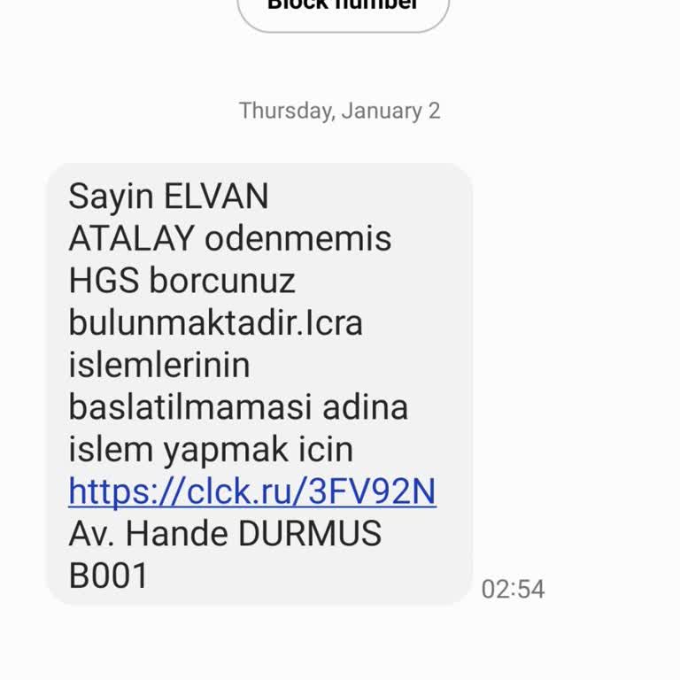 Gece Gelen Sahte HGS Mesajı İle Kimlik Bilgilerimin Tehlikede Olması
