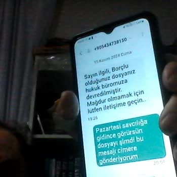 Şüpheli Mesajlar Ve Hatalı Borç Bildirimi