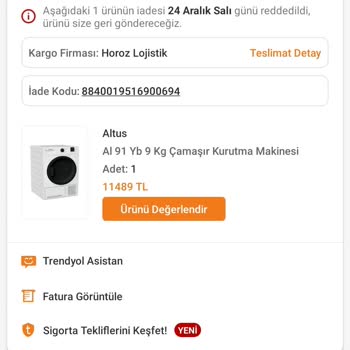 Hasarlı Ürün İadesinde Sorun Yaşıyorum