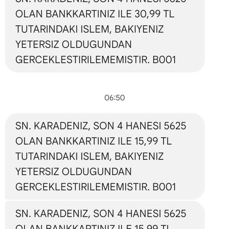 Hesabımdan İzinsiz Para Çekme Girişimleri