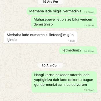Sipariş Sorunu Ve İade Sürecinde Yaşanan Zorluklar