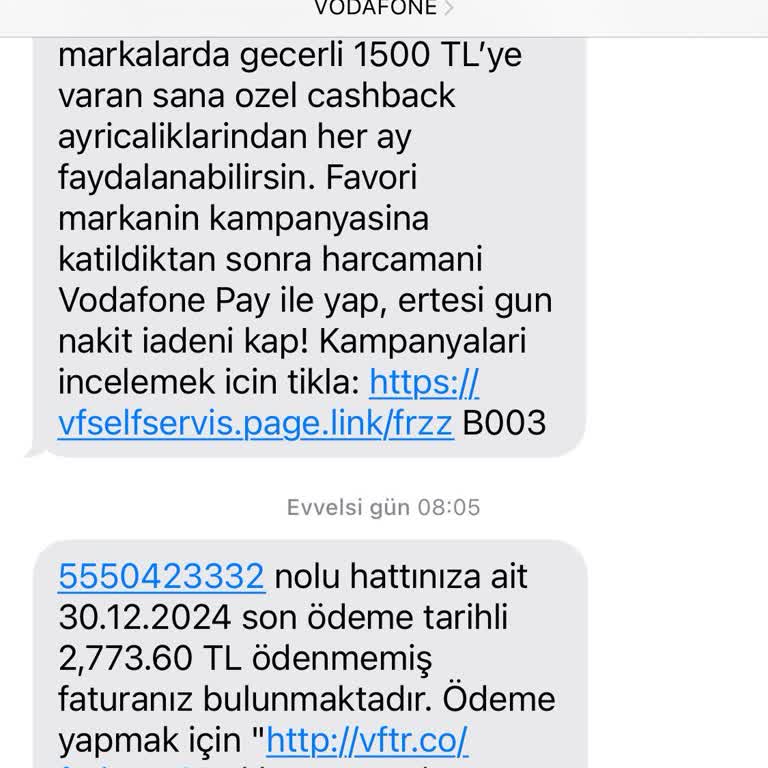 Vodafone'dan Yanıltıcı Fatura Ve Taahhüt Sorunu