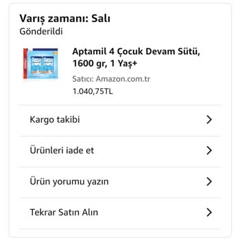 Amazon'dan Bebek Maması Teslimatında Hayal Kırıklığı