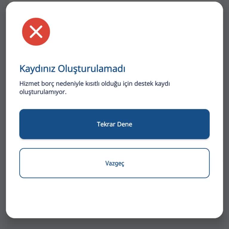 TurkNet Fatura Borcu Nedeniyle Arıza Kaydı Açılmaması