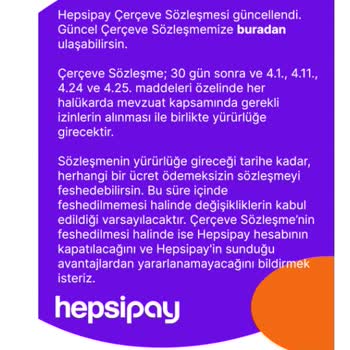 Hepsipay Üyeliği İptali Ve Ücret Tahsilatı Tehdidi