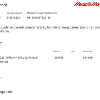 Media Markt Siparişim Teslim Edilmiyor Ve Müşteri Hizmetleri İlgisiz