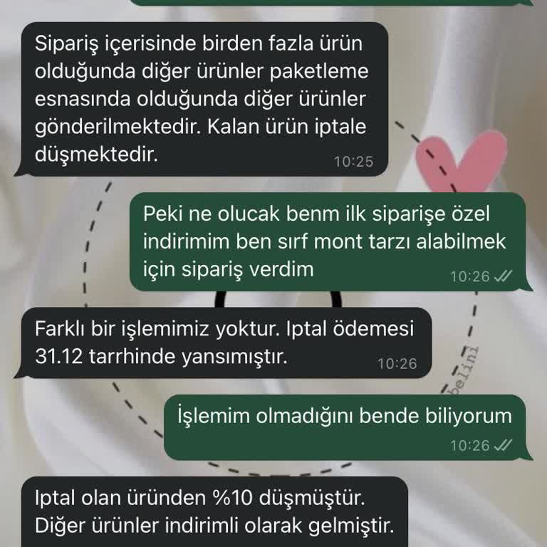 Tedarik Sorunu Nedeniyle İptal Edilen Sipariş