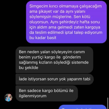 Siparişin Teslim Edilmemesi Ve İletişim Eksikliği
