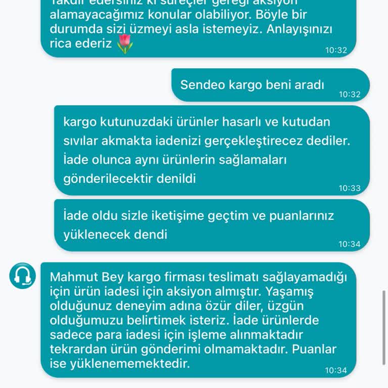 Kargo Hasarı Nedeniyle Mağduriyet Yaşıyorum