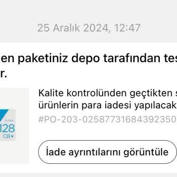 Temu'dan Alınan Hafıza Kartı İade Sorunu
