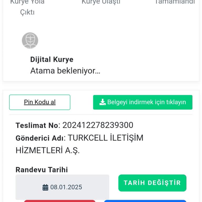 Turkcell Dijital Kurye Gecikmesi Ve Acil Sim Kart İhtiyacı