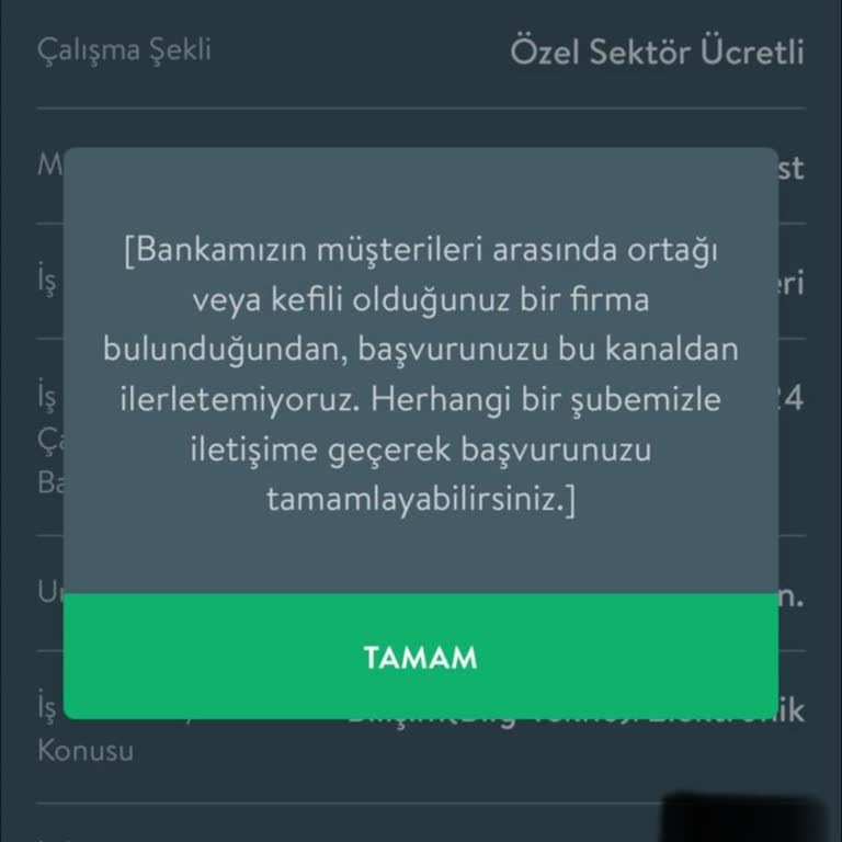 Çözülemeyen Uyarı Sorunu Ve Kredi Başvuru Engeli