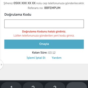 Yanlış Doğrulama Kodu İle Hatalı Ödeme Çekimi