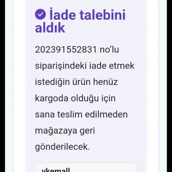 Yanlış Ürün Gönderimi Ve İade Sorunu