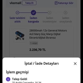 Yanlış Ürün Gönderimi Ve İade Sorunu