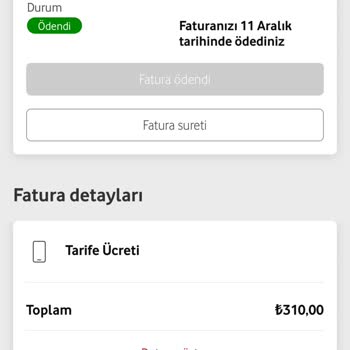 Vodafone Fatura Artışı Ve Geri Dönüş Eksikliği