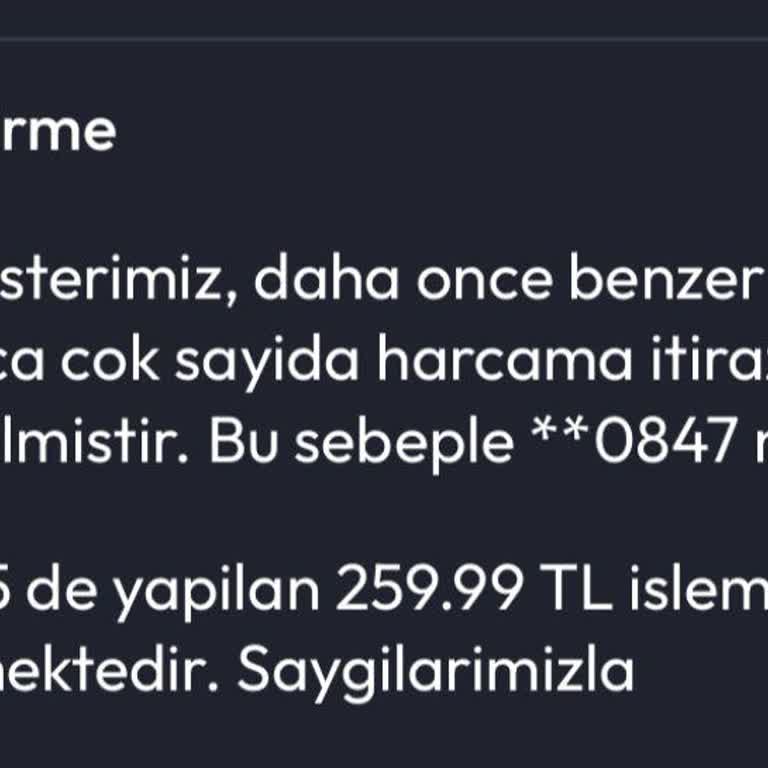 Kart Kullanım Kısıtlaması Ve Çözüm Eksikliği
