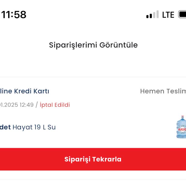 Fiyat Artışı Nedeniyle İptal Edilen Su Siparişi Mağduriyeti