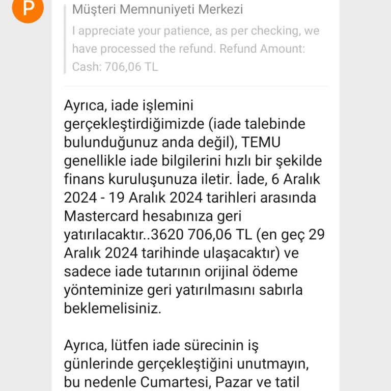 İade Sürecindeki Gecikme Ve Müşteri Mağduriyeti