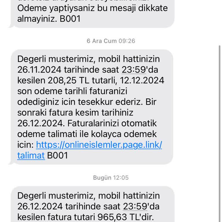 Abonelik Sonrası Beklenmedik Fatura Şoku