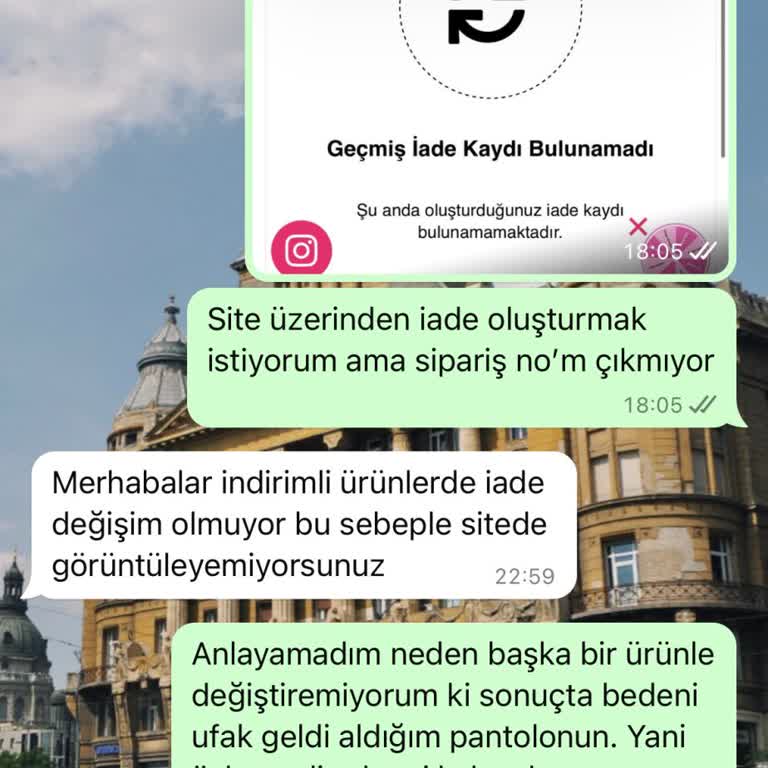 Değişim Yapılmayan Kampanyalı Pantolon Ve Çözümcül Olmayan Tavır
