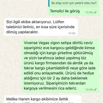 Geciken Teslimat Ve İletişim Sorunları