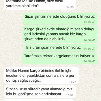 Geciken Teslimat Ve İletişim Sorunları