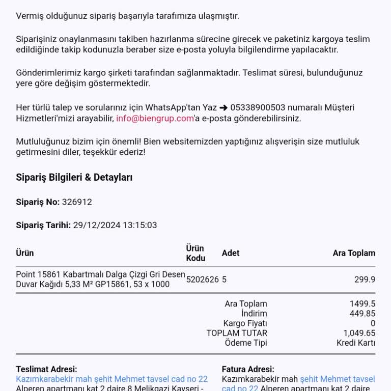 Sipariş Verdim, Ne Ürün Var Ne İletişim!