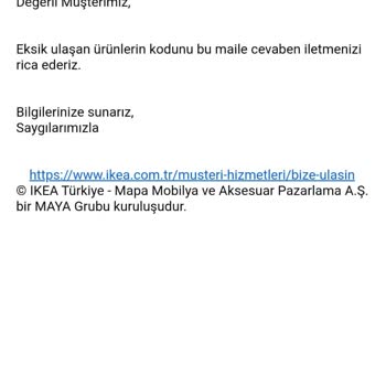 IKEA'dan Alışverişte Teslimat Sorunları Ve Müşteri Hizmetleri Hayal Kırıklığı