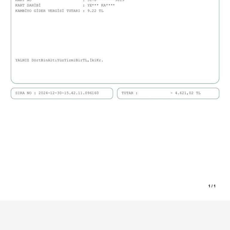 Yemek Siparişi Sonrası Kart Kopyalama Şoku