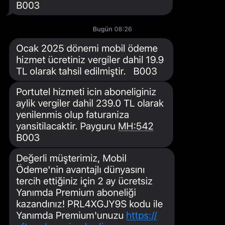 Vodafone'da Bilinmeyen Ücretlendirme Sorunu