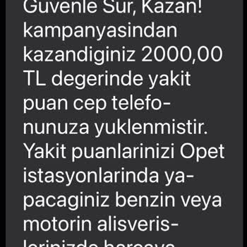 Opet Michelin Kampanyasında Kazandığım Yakıt Puanlarım Silindi Geri Dönüş Bekliyorum