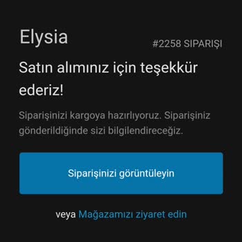 Elysia'dan Aldığım Ürün Kargoya Verilmedi Ve Site Kapandı!