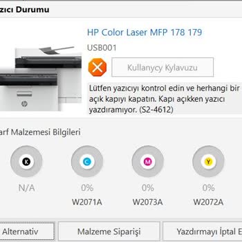 HP Yazıcı Kapak Sorunu Ve Destek Eksikliği