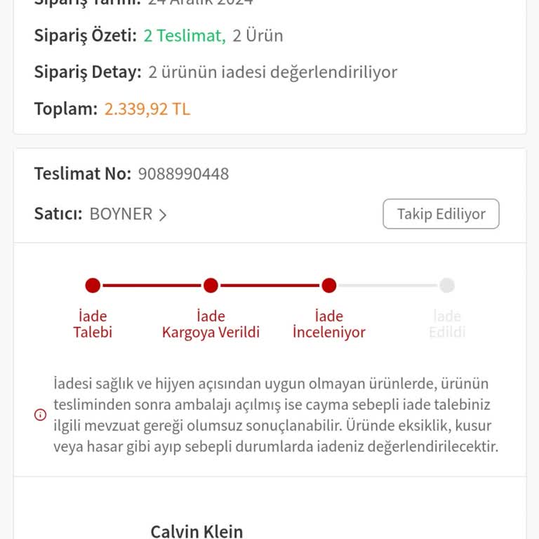 Aras Kargo'nun Dağıtım Bölgesi Sorunu Yüzünden İade Edilen Ürün