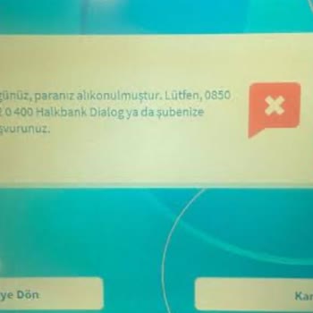 ATM'de Yutulan Para Ve Yetersiz Müşteri Hizmeti