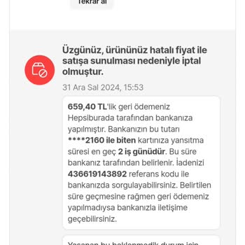 Yanlış İndirim Fiyatı Nedeniyle Sipariş İptali Ve Müşteri Hizmetleri Sorunu