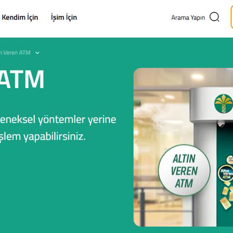 Kuveyt Türk ATM'lerinden Altın Alışverişinde Sürekli Sorun