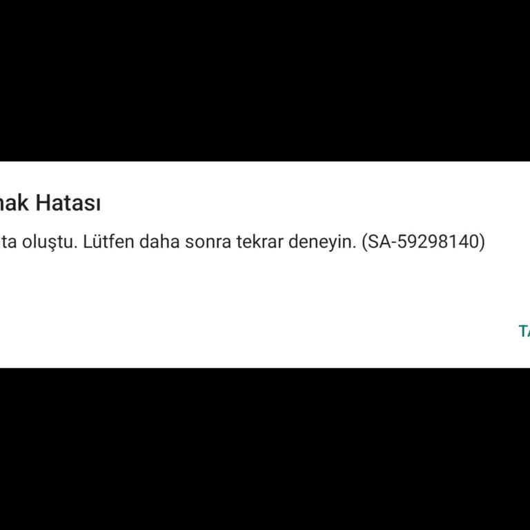 Smart TV Üzerinde Tod TV İzleme Sorunu: Hata Kodu Sa-59298140