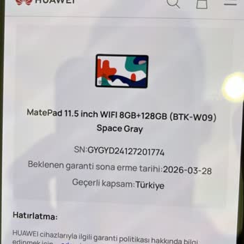 Huawei Matepad 11.5 İkinci El Çıktı, Acil Çözüm Bekliyorum