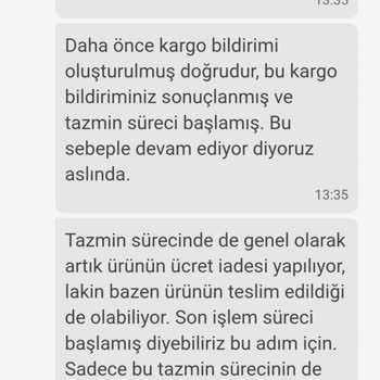 Trendyol Milla'dan Sipariş İadesi Ve Ürün Gönderimi Sorunu