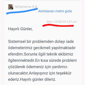 İnternet Üzerinden İade Süreci ve Yaşanan Sorunlar